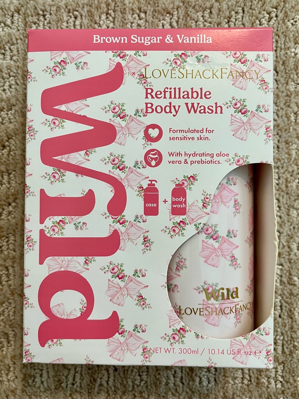 Wild LOVESHACKFANCY Refillable Body Wash Brown Sugar & Vanilla Love Shack Fancy